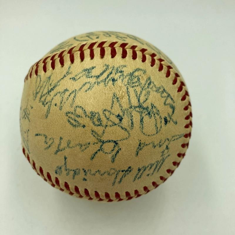 Cy Young Jimmie Foxx Tris Speaker Hall Of Fame Multi Signed Baseball Beckett COA - 10