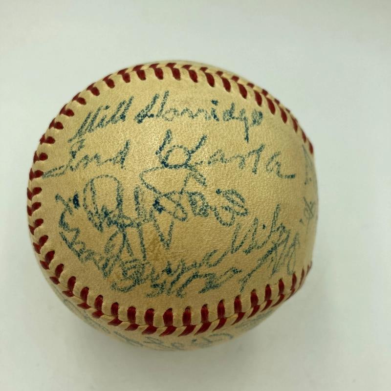 Cy Young Jimmie Foxx Tris Speaker Hall Of Fame Multi Signed Baseball Beckett COA - 3