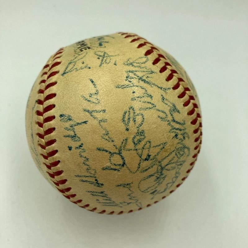 Cy Young Jimmie Foxx Tris Speaker Hall Of Fame Multi Signed Baseball Beckett COA - 9