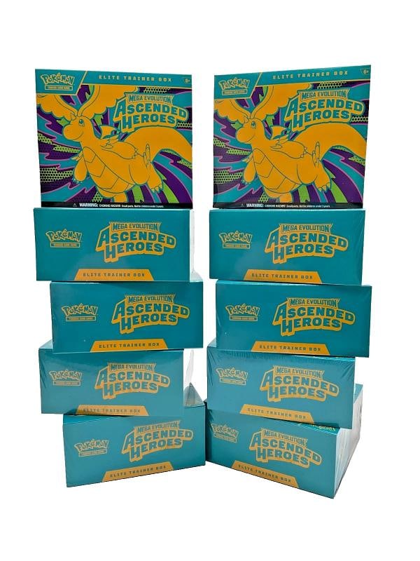 Lot of (10) Pokemon TCG Ascended Heroes Elite Trainer Boxes SEALED ETB (1 of 3)