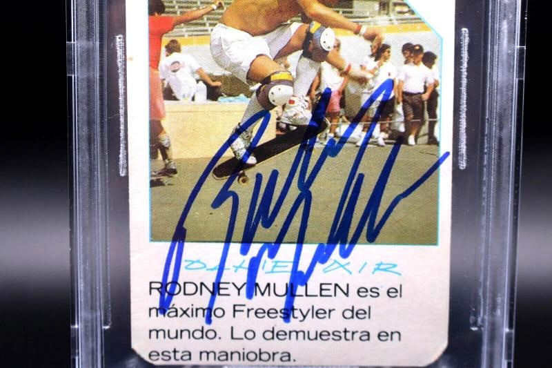 RODNEY MULLEN SIGNED 1989 CROMY SKATE BLUE RC ROOKIE CARD BECKETT BGS 10 AUTO - 3
