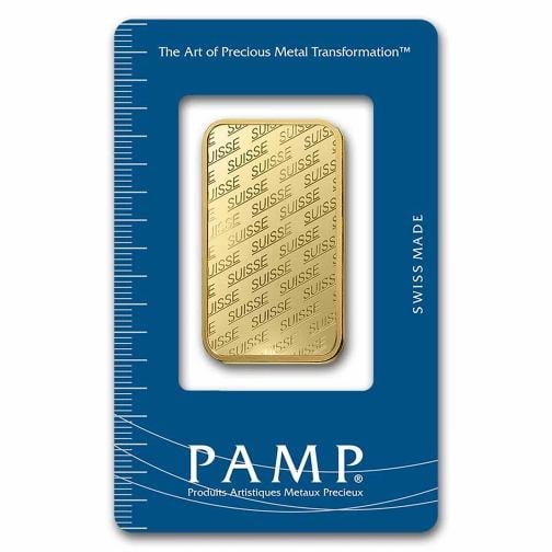 1 oz Gold Bar PAMP Suisse New Design .9999 Fine Sealed in Assay (1 of 4)