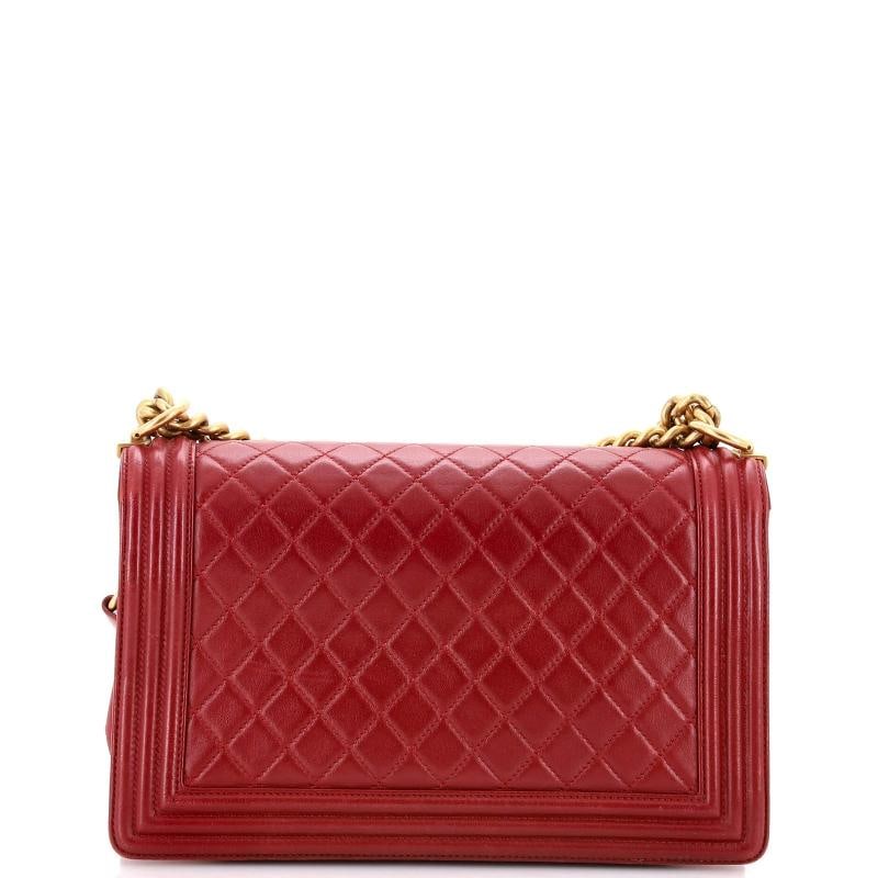 Chanel Boy Flap Bag Quilted Lambskin New Medium - 3