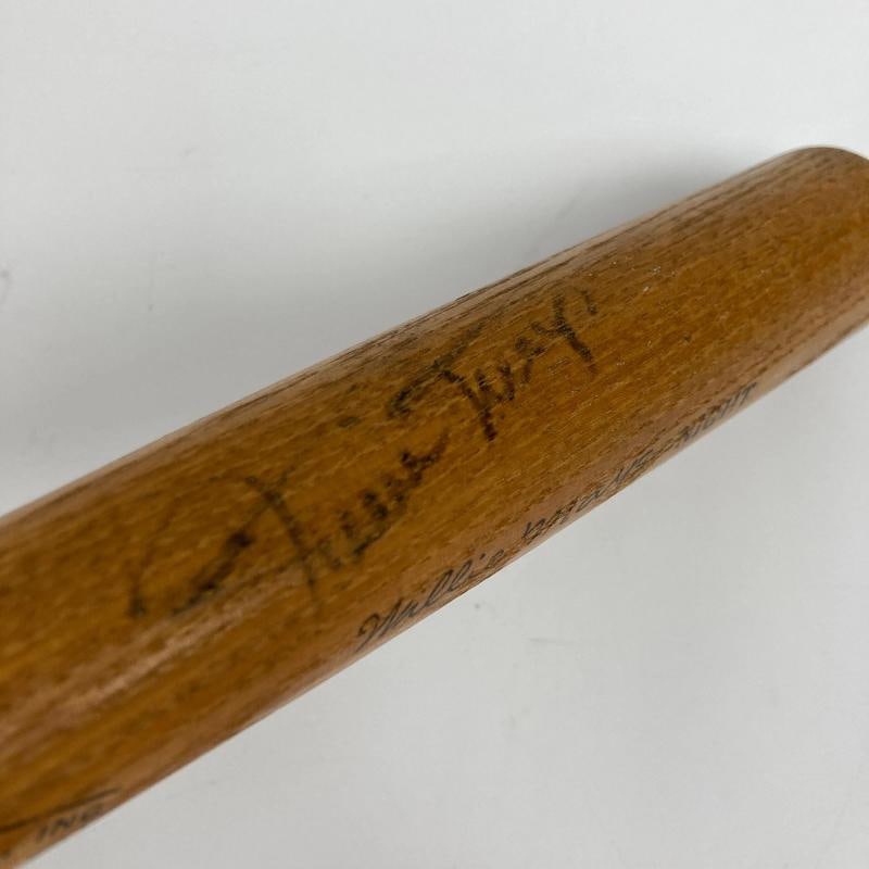 Mickey Mantle & Willie Mays Signed 1973 Willie Mays Night Mini Baseball Bat JSA - 7