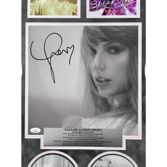 Taylor Swift CD Albums Framed Collage Autographed JSA Signed Tortured Poets 2 - 2