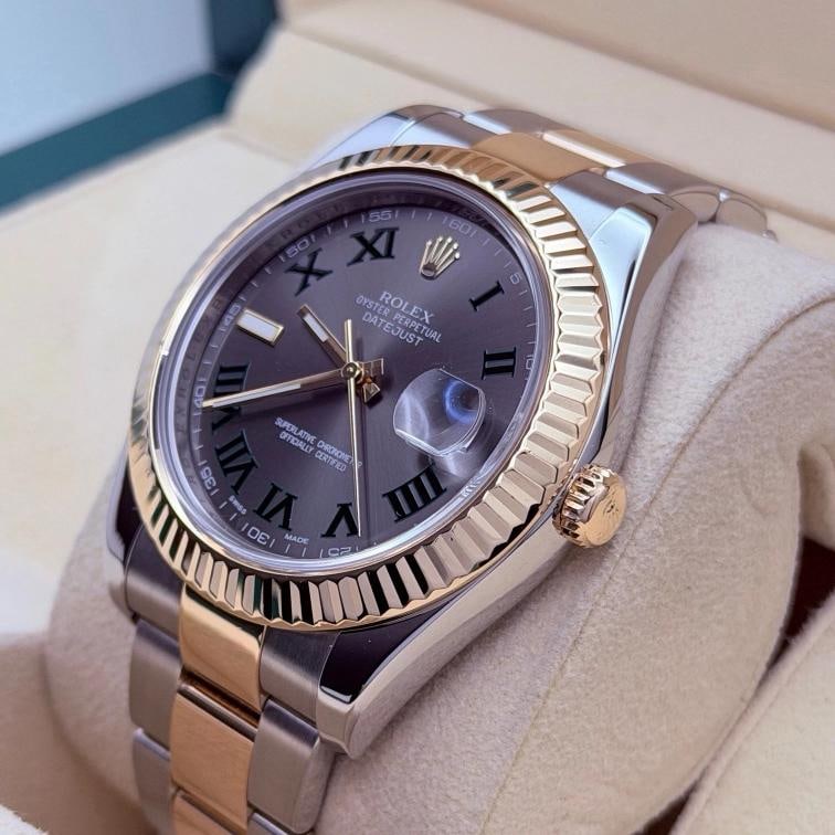 Rolex Datejust II 116333 41 mm Slate Wimbledon Dial 18K Yellow Gold Steel - 5