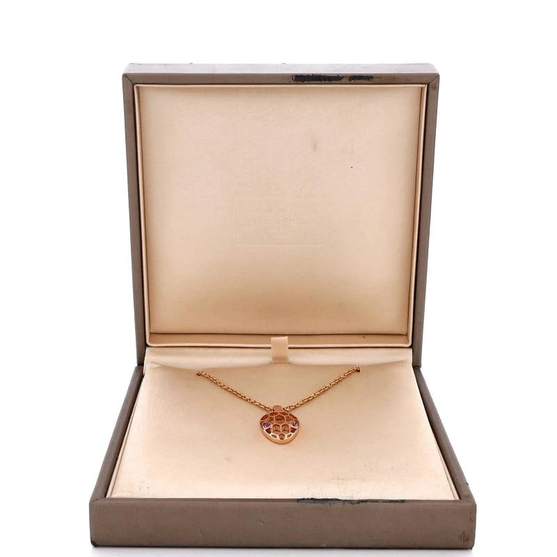Bvlgari Serpenti Seduttori Pendant Necklace 18K Rose Gold with Amethyst - 2