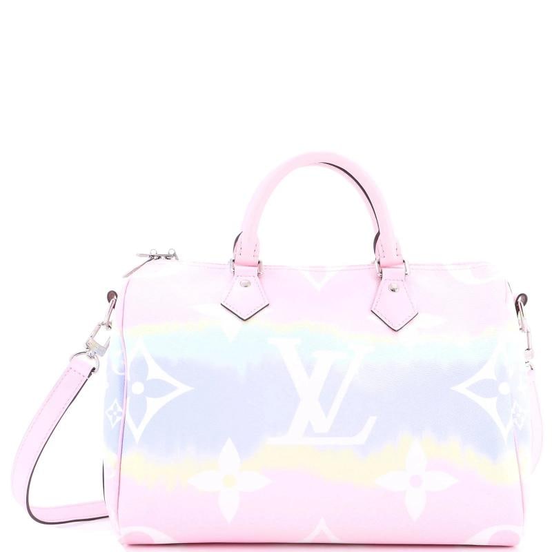 Louis Vuitton Speedy Bandouliere Bag Limited Edition Escale Monogram Giant 30: Condition: Pre-owned - Good,Brand: Louis Vuitton,Exterior Material: Canvas Coated,Style: Top Handle,Exterior Color: Multicolor,Department: Women,Size: 30,Accessories: Lock, Keys, Clochette, With