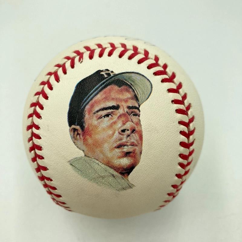 Beautiful Joe Dimaggio Signed American League Baseball PSA Graded MINT 9 - 3