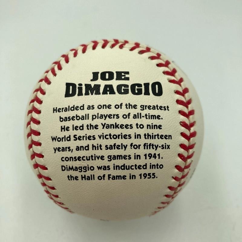 Beautiful Joe Dimaggio Signed American League Baseball PSA Graded MINT 9 - 4