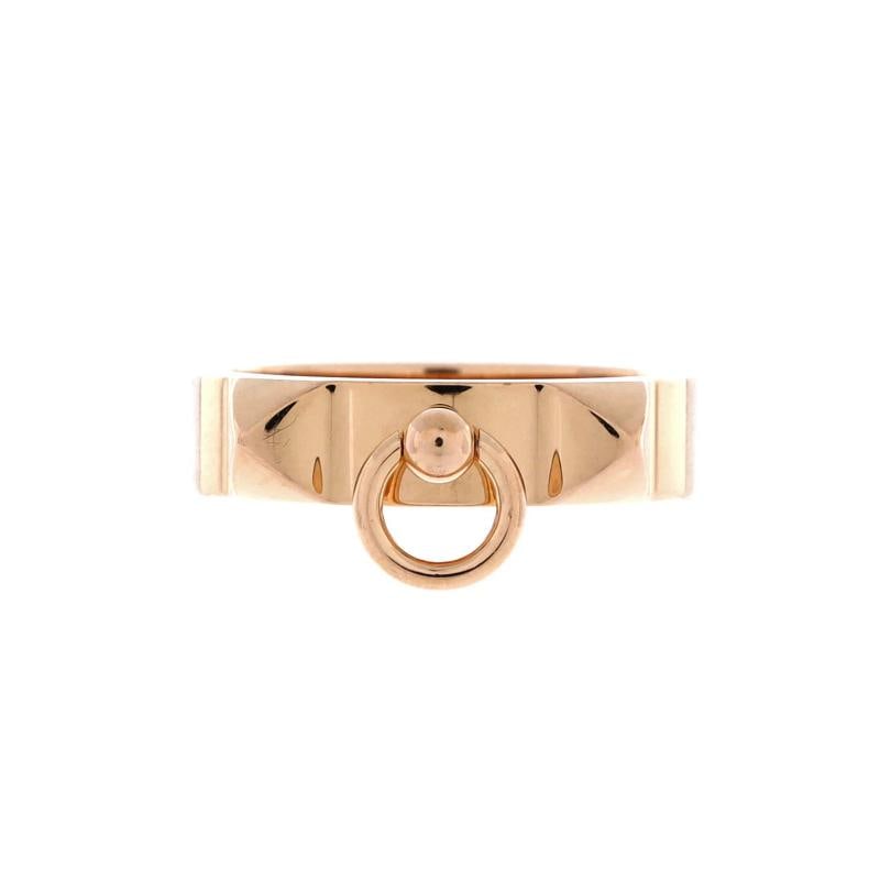 Hermes Collier de Chien Ring 18K Rose Gold Small (1 of 3)