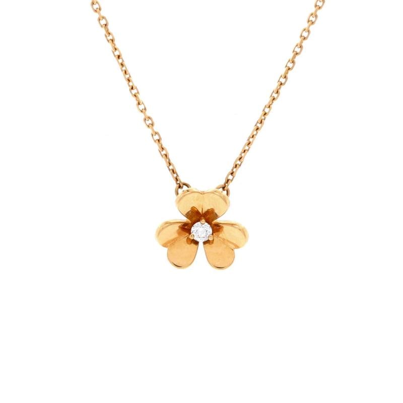 Van Cleef & Arpels Frivole Pendant Necklace 18K Yellow Gold and Diamond Mini: Condition: Pre-owned - Good,Brand: Van Cleef & Arpels,Main Stone: Diamond,Metal: 18K Yellow Gold,Metal Purity: 18K,Style: Pendant,Type: Necklace,Color: Yellow Gold,Material: 18K Yellow Gold, Diamond 