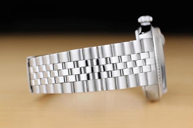 ROLEX MENS DATEJUST SILVER 18K WHITE GOLD STAINLESS STEEL WATCH w/ FOLDED BAND - 8