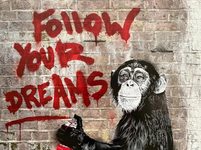 MR. BRAINWASH " FOLLOW YOUR DREAMS " RARE LITHOGRAPH PRINT POP ART POSTER - 5