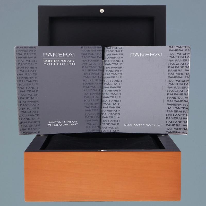 MINT PAPERS Panerai Luminor Chrono Stainless Steel Black 44mm Watch PAM00236 - 7