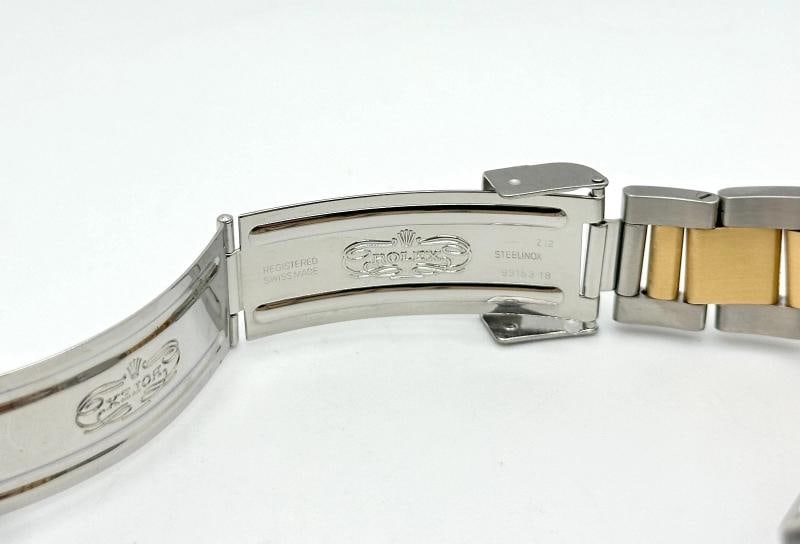 Rolex Submariner Date Blue 16613 40mm Tropical Faded Blue Dial 18k Gold Steel - 6