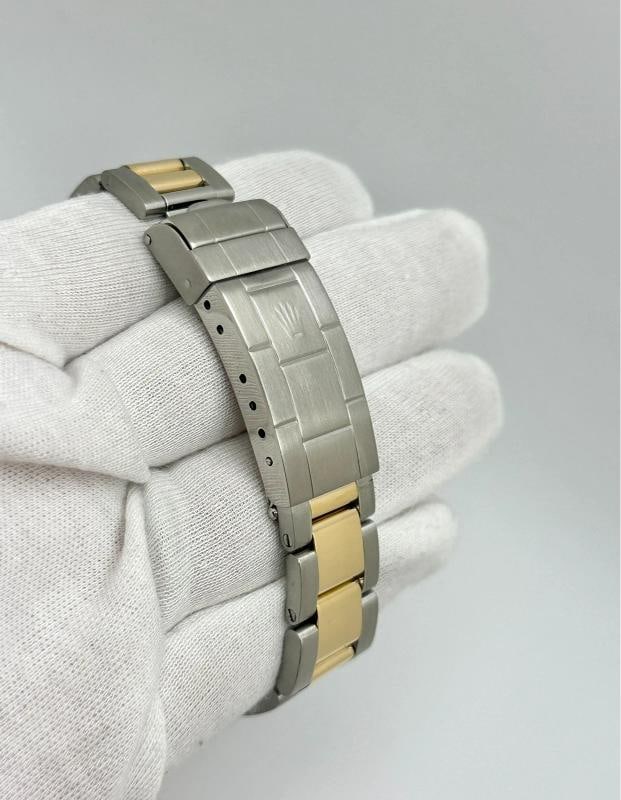 Rolex Submariner Date Blue 16613 40mm Tropical Faded Blue Dial 18k Gold Steel - 7