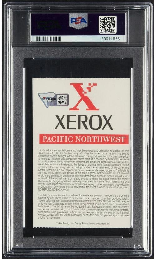 Peyton Manning Signed NFL Pro Debut Ticket Aug 8, 1998 PSA DNA 10 - 2