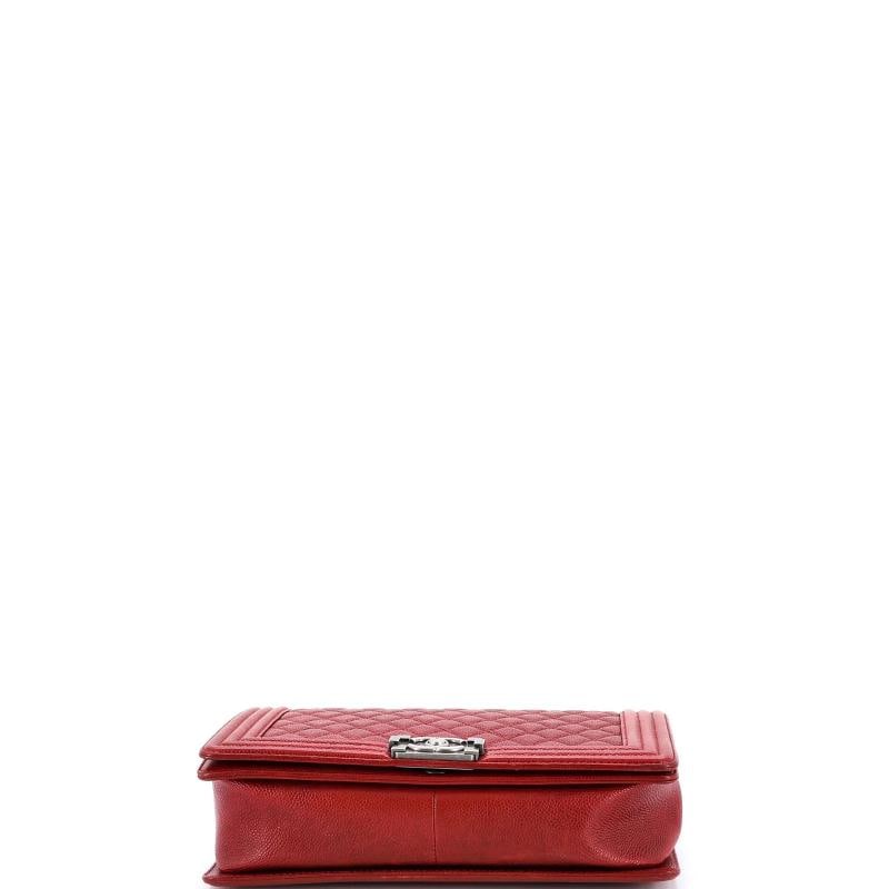 Chanel Boy Flap Bag Quilted Caviar New Medium - 4