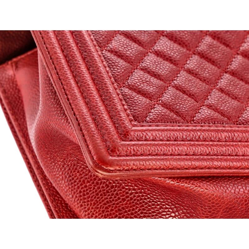 Chanel Boy Flap Bag Quilted Caviar New Medium - 6