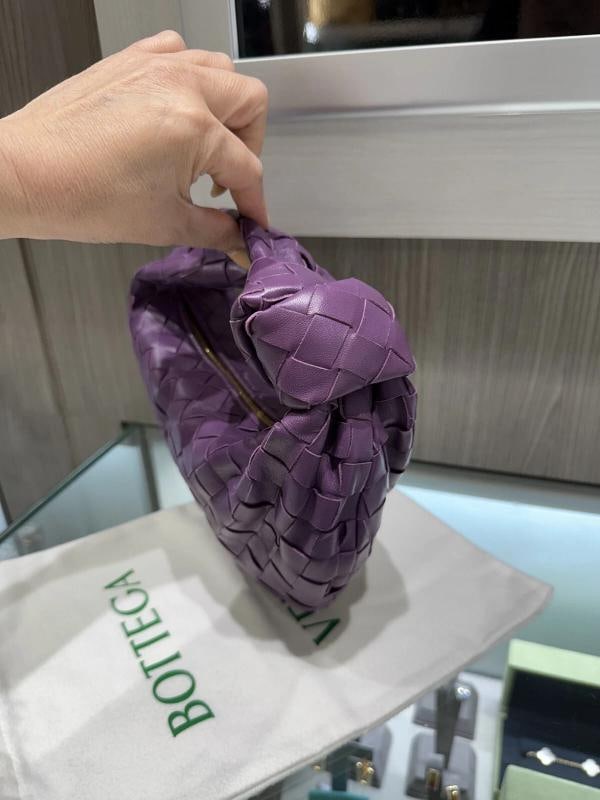 Bottega Veneta Jodie Hobo Bag Mini Purple Leather - 4
