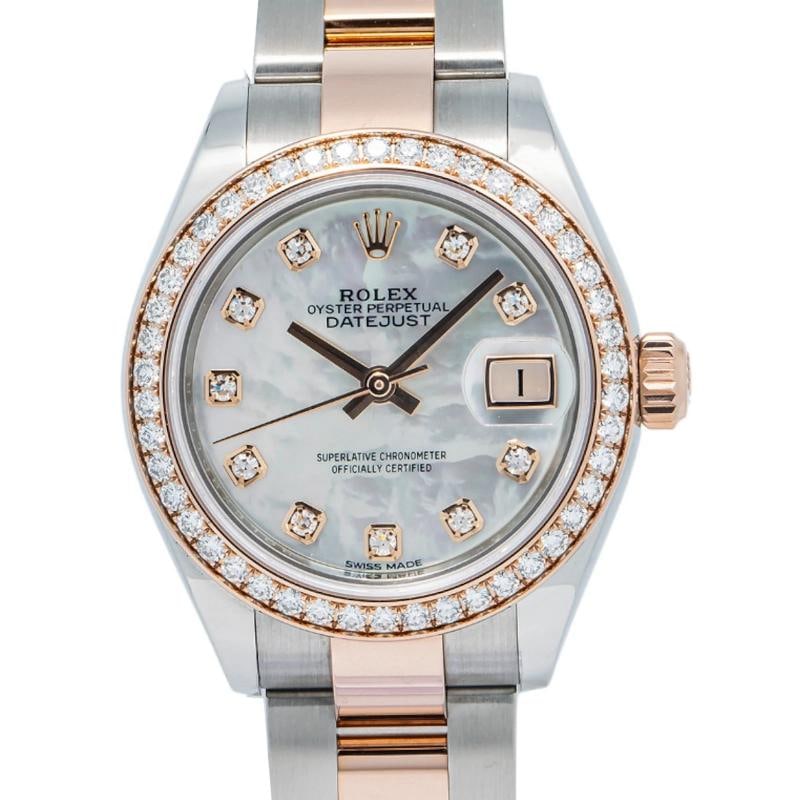 Rolex Datejust 279381RBR Oyster 2019 Complete 18K Rose MOP Diamond Dial 28mm Box/papers - 3