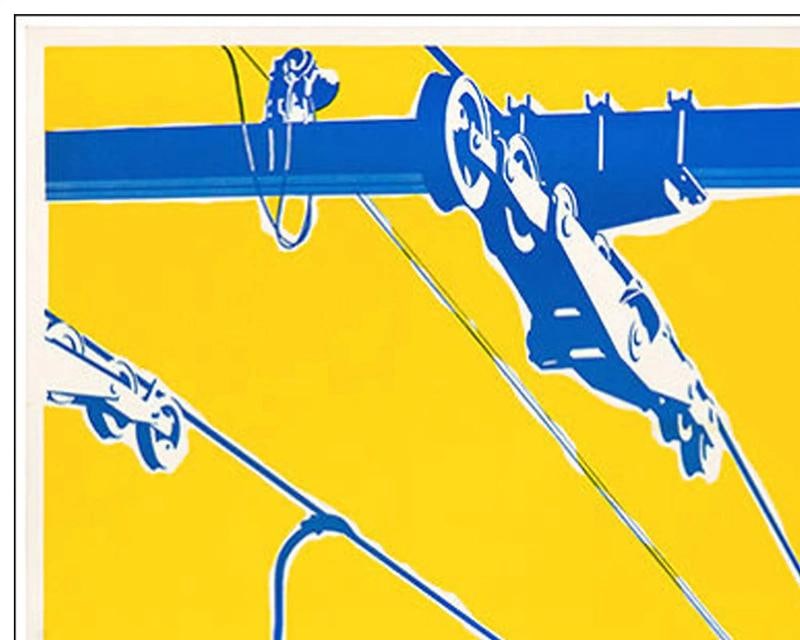 1947 Italian Ski Travel Poster: Crissolo - Alta Valle Po, Fabiano Lithograph - 2