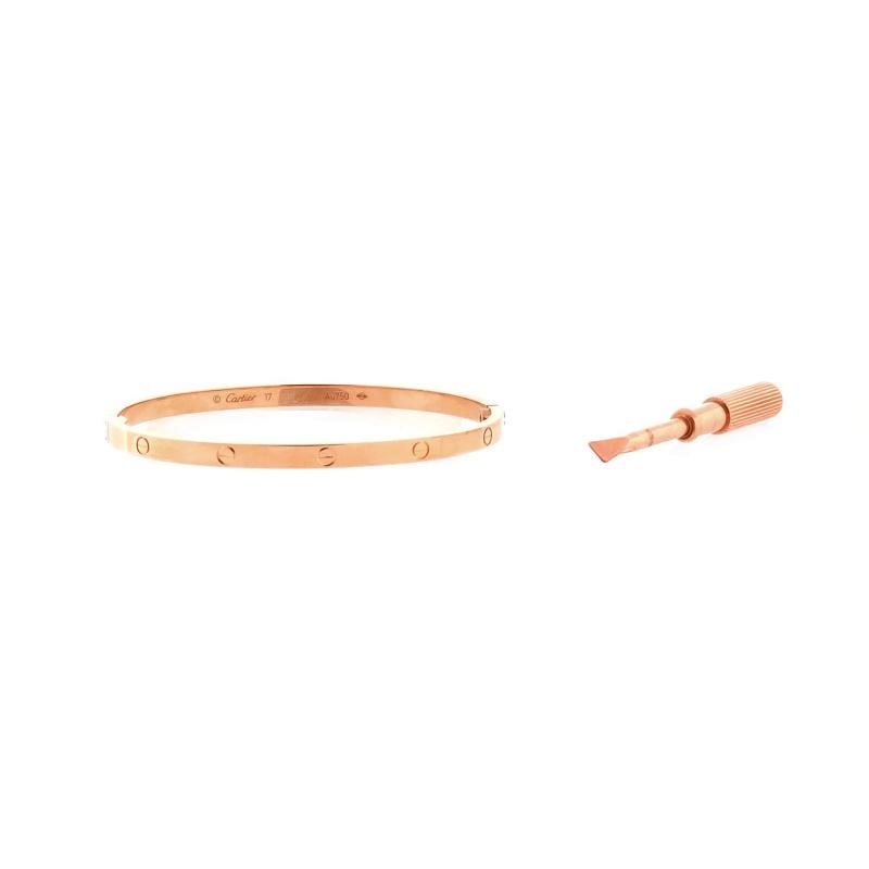 Cartier Love Bracelet 18K Rose Gold Small - 2
