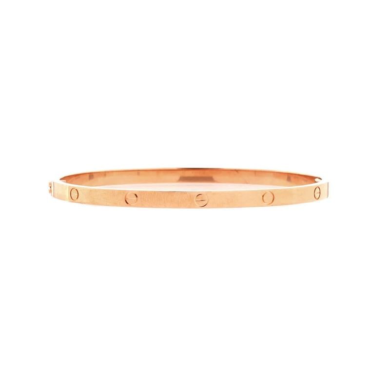 Cartier Love Bracelet 18K Rose Gold Small - 3