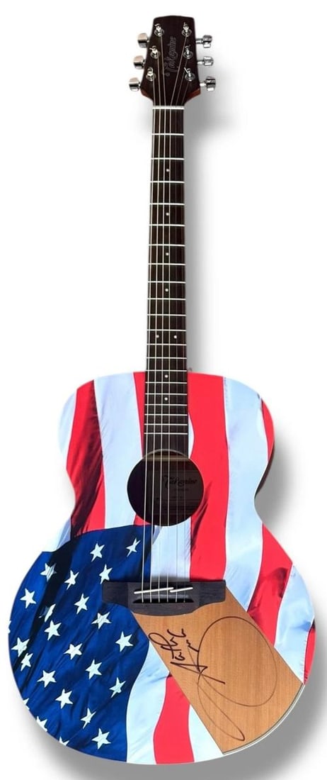 Garth Brooks Signed Guitar Custom Graphics JSA COA Takamine G Series - 3