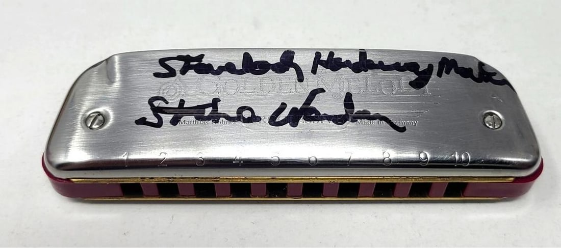 STEVIE WONDER Signed Autographed Hofner Harmonica w/ JSA LOA: Country of Origin: United States,Industry: Music,Signed: Yes,Autograph Authentication: James Spence (JSA),Original/Reproduction: Original 