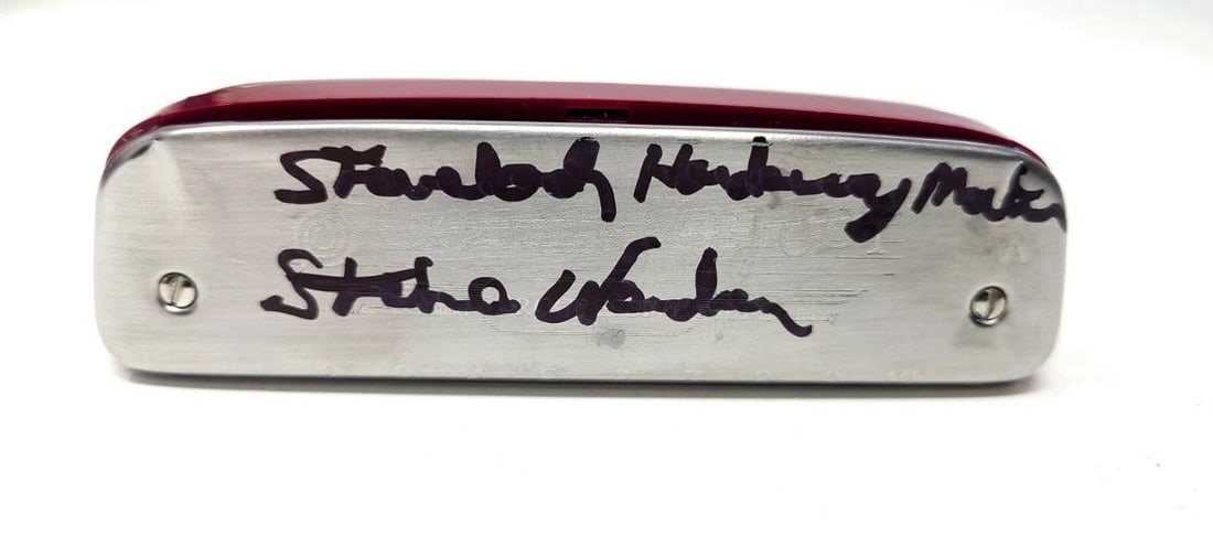STEVIE WONDER Signed Autographed Hofner Harmonica w/ JSA LOA - 2