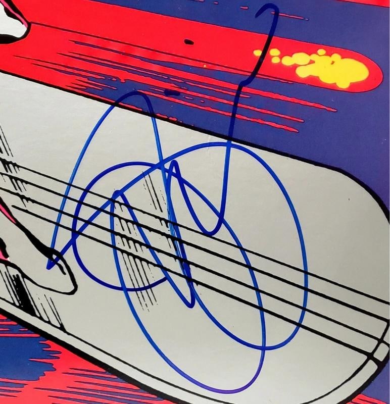 STAN LEE & JOE SATRIANI Signed MARVEL "Surfing With The Alien" Album LP PSA/DNA - 3