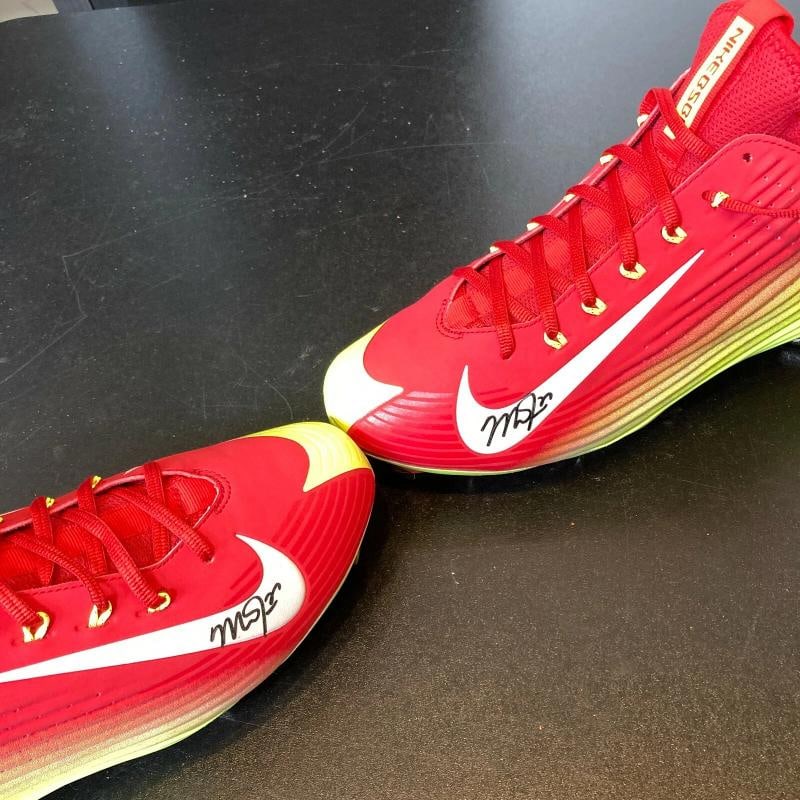Mike Trout Rookie Signed Baseball Cleats Shoes Both Signed PSA DNA COA - 5