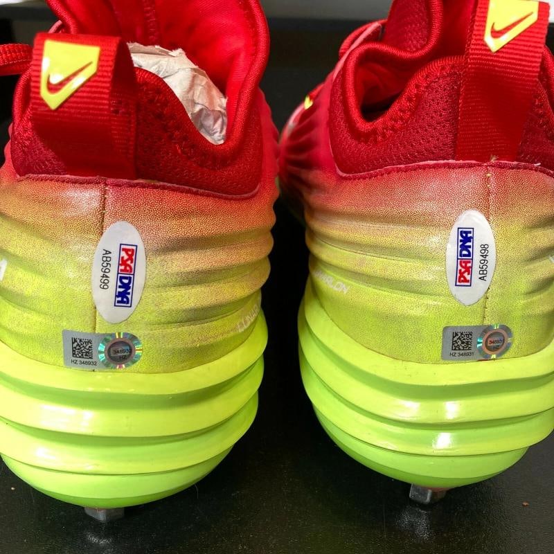 Mike Trout Rookie Signed Baseball Cleats Shoes Both Signed PSA DNA COA - 6