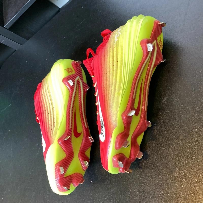 Mike Trout Rookie Signed Baseball Cleats Shoes Both Signed PSA DNA COA - 8