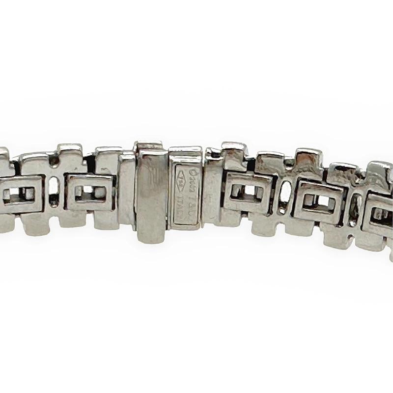 Tiffany & Co Vannerie Basket Weave Diamond Bracelet in 18kt White Gold - 12