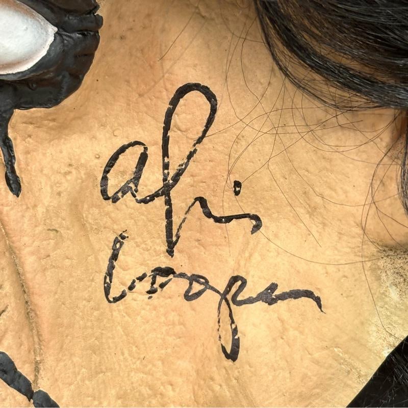 Alice Cooper Autographed Mask Shadow Box Framed JSA COA Signed - 2