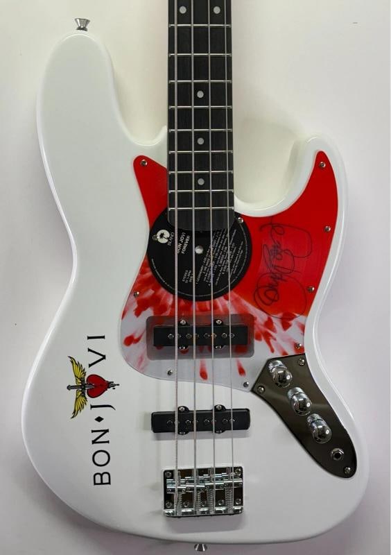JON BON JOVI Signed Electric Jazz Bass Guitar Autograph JSA COA (1 of 3)