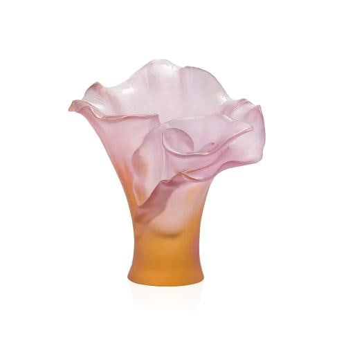 NEW DAUM CRYSTAL NUMBERED ED. ARUM ROSE VASE PINK SMALL #05723-1 BRAND NIB: Condition: New: A brand-new, unused, unopened, undamaged item in its original packaging (where packaging is applicable). Packaging should be the same as what is found in a retail store, unless the ite