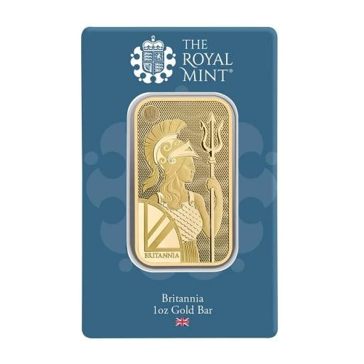 1 oz Gold Bar - The Royal Mint Britannia (in Assay) .9999 Gold Bullion Bar #A748 (1 of 4)