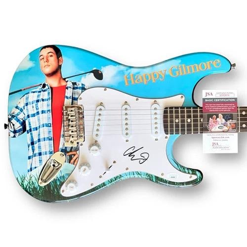 ADAM SANDLER Signed Guitar Custom Graphics JSA COA HAPPY GILMORE °¸½¸: Industry: Movies,Movie: Happy Gilmore,Signed by: Adam Sandler,Signed: Yes,Autograph Authentication: James Spence (JSA),Object Type: Guitar & Guitar Pick,Original/Reproduction: Original,Country of