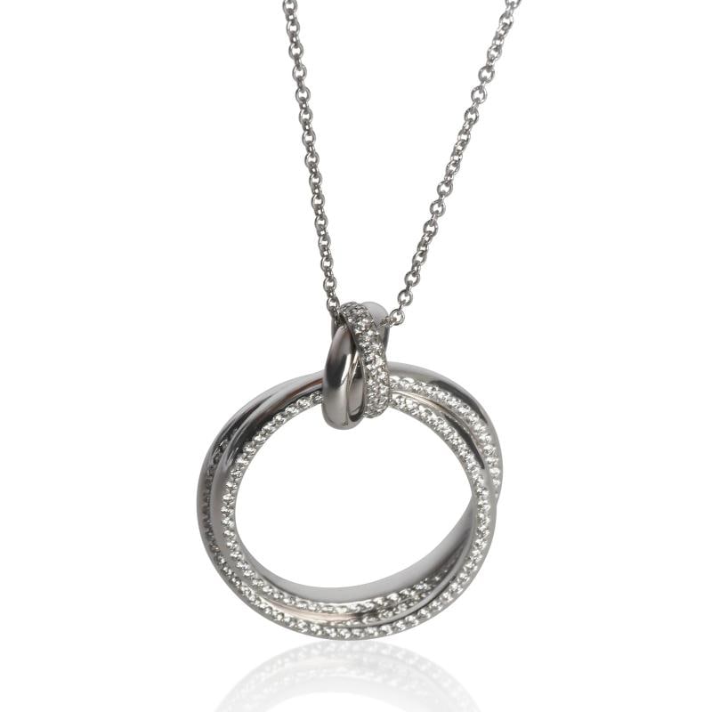 Tiffany & Co. White Gold Diamond Melody Pendant (1 of 3)