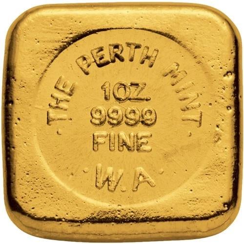 1 oz Perth Mint Cast Gold Bar (New) - 2