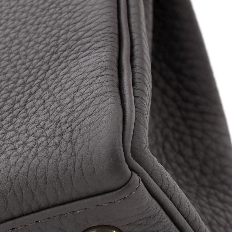Hermes Kelly Handbag Grey Togo with Gold Hardware 25 - 8