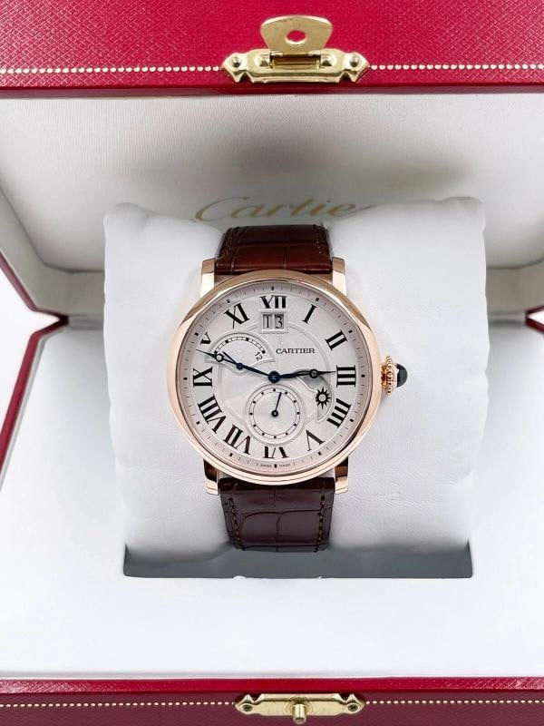 Cartier W1556240 Rotonde De Cartier 3771 42mm 18K Rose Gold Box Papers (1 of 10)