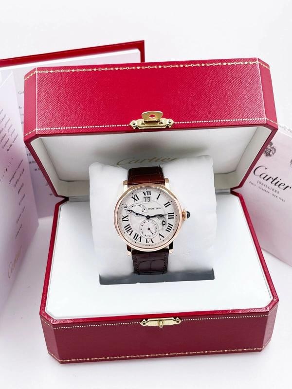 Cartier W1556240 Rotonde De Cartier 3771 42mm 18K Rose Gold Box Papers - 3