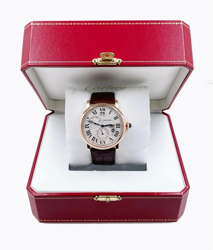 Cartier W1556240 Rotonde De Cartier 3771 42mm 18K Rose Gold Box Papers - 5
