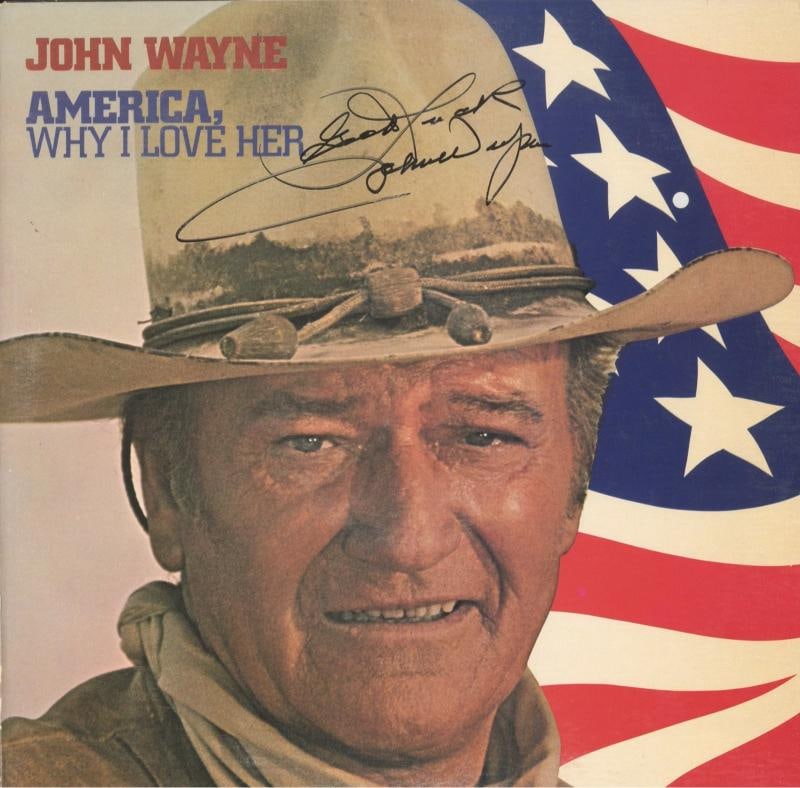 John Wayne Signed Album (PSA LOA): Industry: Historical,Signed: Yes,Country of Origin: United States