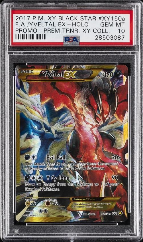 2017 POKEMON XY BLACK STAR PROMO PREM TRAINER XY COLL FULL ART/YVELTAL EX PSA 10: Condition: Graded - PSA 10: Professionally graded ,Graded: Yes,Set: 2017 POKEMON XY BLACK STAR PROMO,Game: Pokemon TCG,Character: FULL ART/YVELTAL EX,Card Name: FULL ART/YVELTAL EX,Grade: